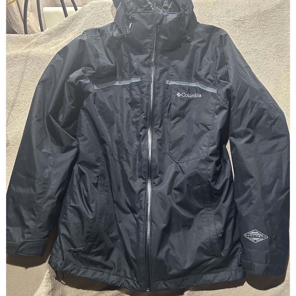 Columbia Men's Black Omni-Tech Omni-Heat Interchange Hooded Shell Jacket Size S